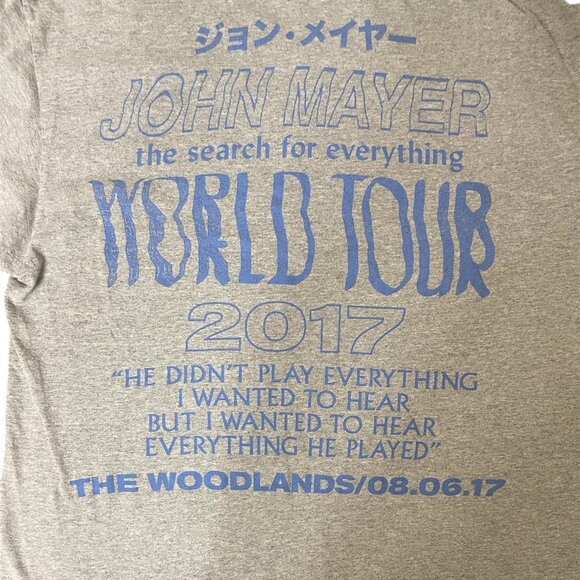 John Mayer 2017 World Tour Concert Tee | Graphic Band Shirt - Picture 4 of 5